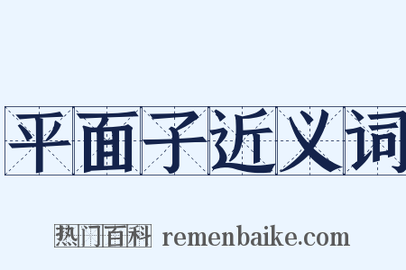平面子近义词是什么意思的图片